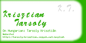 krisztian tarsoly business card